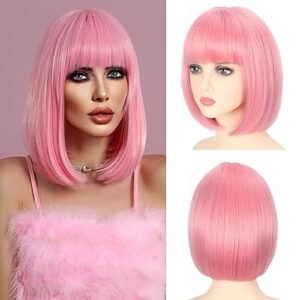 Pink Bob Wig