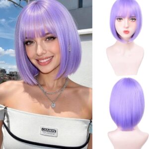 Purple Bob Wig
